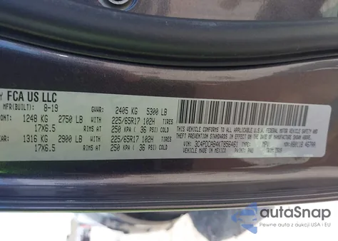 2019 Dodge Journey Se Value Package из США, поврежденный, VIN 3C4PDCAB4KT856461